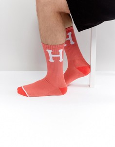Носки с крупным логотипом HUF - Розовый