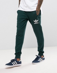 Зеленые джоггеры с 3 полосками adidas Originals BS4637 - Зеленый