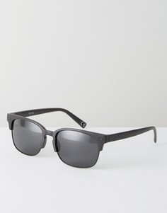 Черные матовые солнцезащитные очки в стиле ретро ASOS - Черный