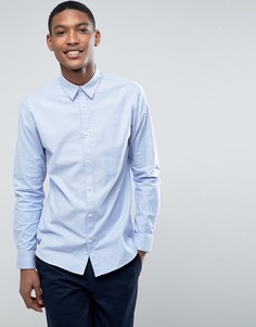 Узкая эластичная оксфордская рубашка Selected Homme - Синий