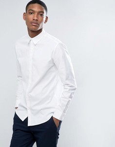 Эластичная оксфордская рубашка приталенного кроя Selected Homme - Белый