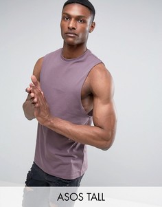 Майка с заниженными проймами ASOS TALL - Фиолетовый