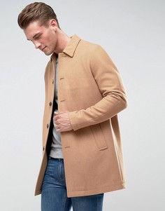 Полушерстяной тренч цвета кэмел ASOS - Рыжий