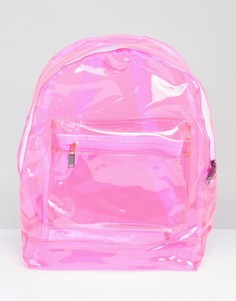 Розовый прозрачный рюкзак классического кроя Mi-Pac - Розовый
