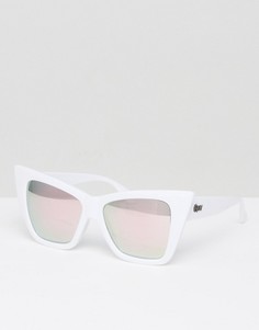 Квадратные солнцезащитные очки Quay Australia Vesper - Белый