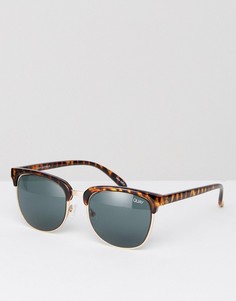 Солнцезащитные очки в стиле ретро Quay Australia Flint - Коричневый