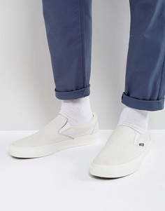 Белые кеды-слипоны со змеиным рисунком Vans Classic VA38F7OIG - Белый