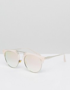 Розовые круглые солнцезащитные очки Jeepers Peepers - Розовый