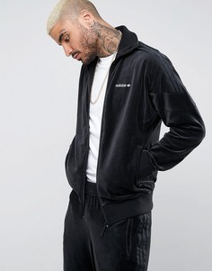 Черная велюровая спортивная куртка adidas Originals CLR84 BS4662 - Черный