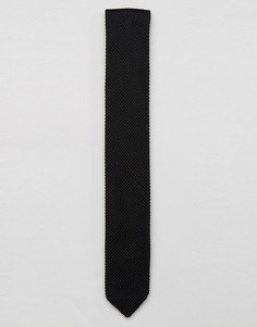 Вязаный галстук Noose & Monkey - Черный