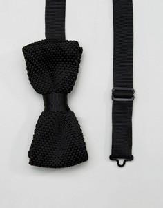 Вязаный галстук-бабочка Noose & Monkey - Черный