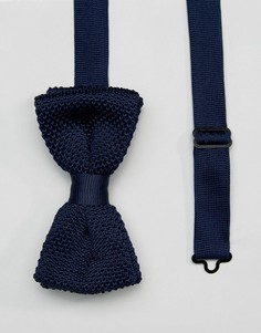 Вязаный галстук-бабочка Noose & Monkey - Темно-синий