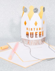 Поздравительная открытка на день рождения Queen for the Day Crown Meri Meri - Мульти