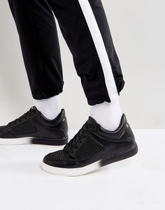 Черные фактурные кроссовки средней высоты ASOS - Черный