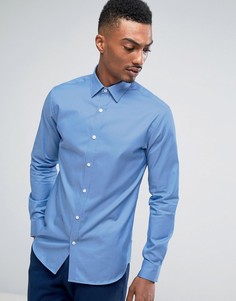 Строгая рубашка узкого кроя Selected Homme - Синий