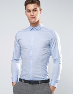 Строгая рубашка скинни Jack & Jones Premium - Синий