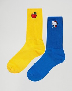 2 пары носков Lazy Oaf Hello Kitty - Мульти