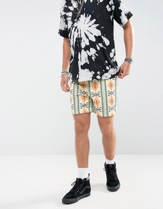 Шорты скинни с ацтекским принтом ASOS - Желтый