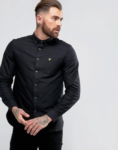 Черная оксфордская рубашка Lyle & Scott - Черный