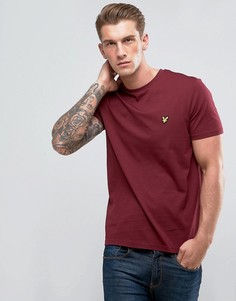 Бордовая футболка с логотипом Lyle & Scott - Красный