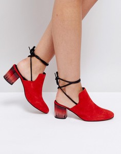 Туфли на блочном каблуке с эффектом омбре Free People - Красный