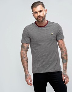 Бордовая футболка в полоску Lyle & Scott - Красный