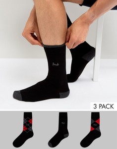 3 пары носков Pringle Waverley - Черный