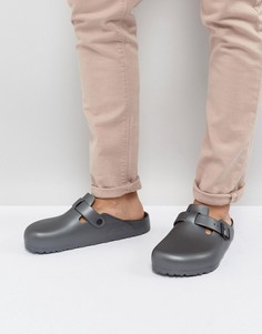 Мюли металлик Birkenstock - Серый