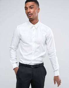 Строгая приталенная рубашка на пуговицах Calvin Klein - Белый