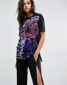 Свободная футболка с принтом Versace Jeans - Мульти