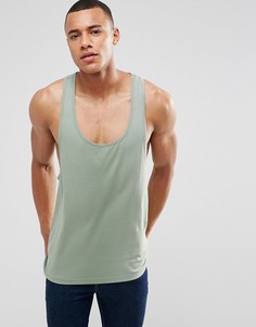 Майка-борцовка ASOS - Зеленый