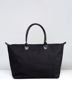 Черная парусиновая дорожная сумка Mi-Pac - Черный