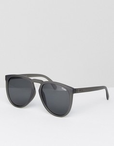 Серые круглые солнцезащитные очки Quay Australia - Серый