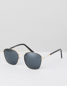 Черные солнцезащитные очки-авиаторы Jeepers Peepers - Черный