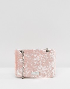 Розовая маленькая бархатная сумка через плечо Faith - Розовый