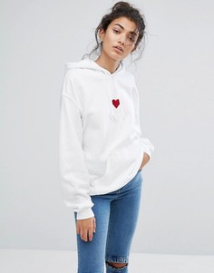 Худи Adolescent Clothing Red Heart - Белый