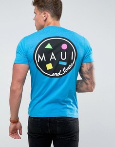 Футболка с принтом логотипа Maui Cookie - Синий