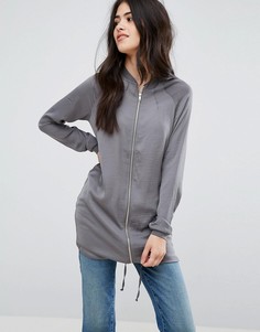 Легкая удлиненная куртка Vila - Серый