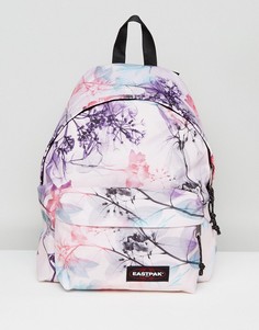 Рюкзак пастельного оттенка с цветочным принтом Eastpak Padded Pak R - Розовый