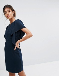 Платье миди с короткими рукавами Closet - Темно-синий