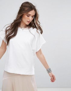 Свитшот с короткими рукавами Free People That Tee - Белый