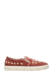 Бархатные слипоны Cosmic Pearl Slip-on Aquazzura