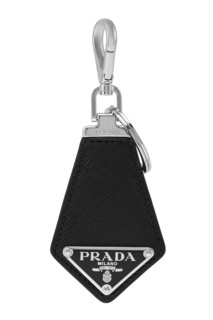 Кожаный брелок Prada
