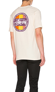 Футболка reggae surf dot - Stussy