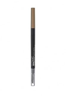 Карандаш для бровей Maybelline New York для бровей "Brow Precise Micro Pencil", карандаш + щеточка, оттенок 3 Коричневый