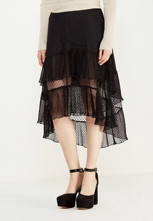 Юбка LOST INK TIERED SPOT MESH MIDI