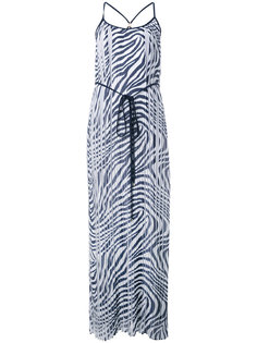 платье макси с принтом полосок зебры  Michael Michael Kors