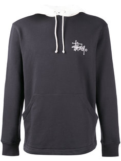 толстовка с капюшоном и принтом логотипа Stussy