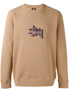 толстовка с вышитым логотипом Stussy