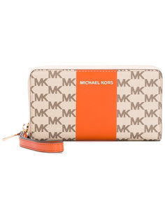 кошелек на молнии с монограммой Michael Michael Kors